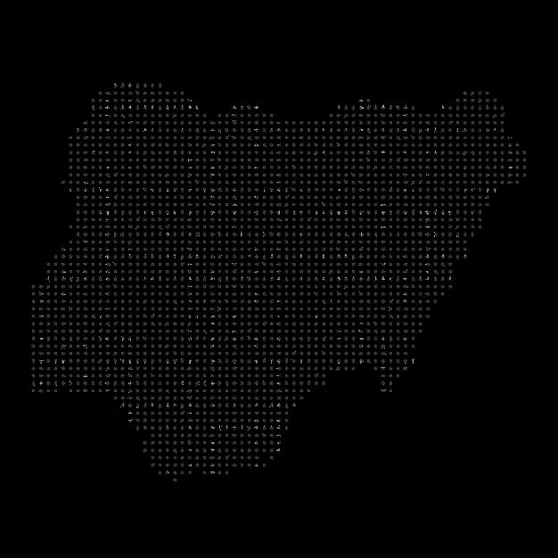 nigeria map dots